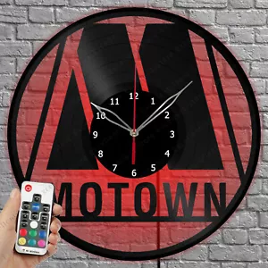 Reloj de Vinilo LED Motown Disco de Vinilo Reloj de Pared Decoración del Hogar 1220 - Imagen 1 de 11