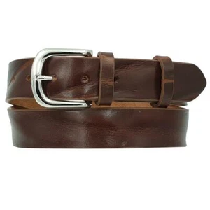 Cintura 3,5 cm vero Cuoio di Toro Plissè effetto Vintage con fibbia Nichel free - Foto 1 di 40