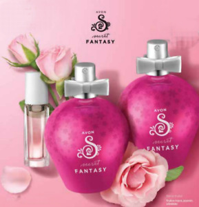 3Pc Set Avon Secret Fantasy Eau de Toilette Spray for Woman + Fragance Rollette