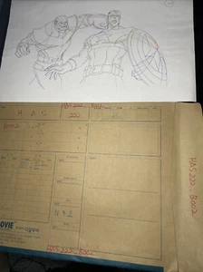 THE AVENGERS ASSEMBLE Animación Arte Celdas Diseño Marvel Comics Anime THANOS M36 - Imagen 1 de 3