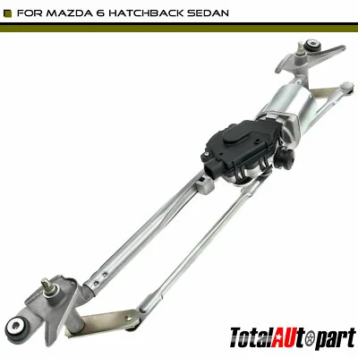 Conjunto de acoplamiento limpiaparabrisas delantero con motor para Ford Lincoln MKZ Mazda 6 Foto 1 de 4