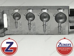 3327 New Do It Round Head Jig Mold Heavy Hook - 1, 1 1/2, 2, 3 oz size Ring Barb - Picture 1 of 5