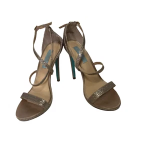 Betsey Johnson Tiffany blau unten Hochzeit Kollektion Stiletto Heels Gr. 8,5 - Bild 1 von 6
