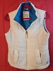 Aeropostale Women's Size M White Quilted Sleeveless Retro Zip Up Puffer Vest 