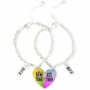 Justice BFF Always Together Herz Bettelarmband - 2er Pack - Bild 1 von 1