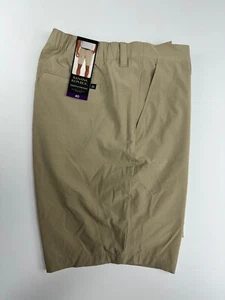 Banana Republic Men's Flat Front Stretch Wicking Shorts Tan 40 Waist NWT - Picture 1 of 6