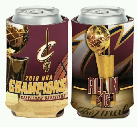 CLEVELAND CAVALIERS 2016 NBA CHAMPIONS CAN BOTTLE COOZIE KOOZIE  COOLER Cover
