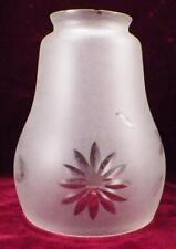 Art Deco Lamp Shade Frosted Glass Cut Flower Leaves Table Stand Ceiling #202