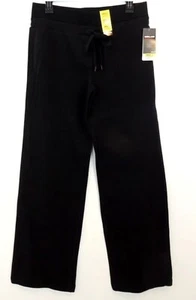 Kirkland Womens Small Short Black Active Pants Stretch French Terry Pull On 3 - Picture 1 of 5