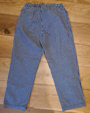 Hannah Andersson USA; Crop Seersucker Gingham Trousers; Navy; size Small; V Good