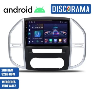 AUTORADIO ANDROID MERCEDES VITO W447 2014-2020 STEREO AUTO TOUCH NAVIGATORE - Immagine 1 di 4