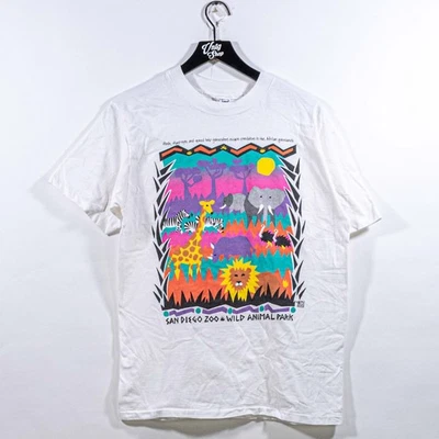 Camiseta San Diego Zoo Animal Park arte pop mediana de colección años 90 Foto 1 de 4