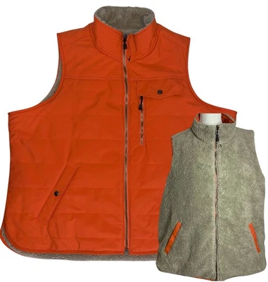 Chaleco defensor de lluvia reversible naranja Carhartt 2X Sherpa utilitario 103907 para mujer Foto 1 de 4