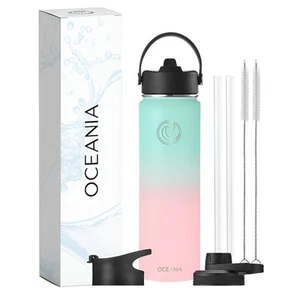 Wide Mouth 22oz Candy Floss | Flask 22oz Stainless Steel Sports Water Bottle ... - Picture 1 of 6
