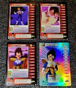 Limited Vegeta Saiyan Saga Starter Set Personality Lv1-3 HT DBZ CCG Score Cards - Picture 1 of 3