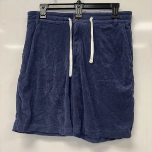 Pantalones Cortos Johnnie O Hangin' Out Hombres S Wake Azul Latte Tumbona Terrycloth Cordón - Imagen 1 de 10