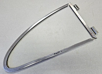 ORIGINAL PORSCHE 356A 356B 356C PASSENGERS REAR CHROME QUARTER WINDOW FRAME #1 - Image 1 of 4
