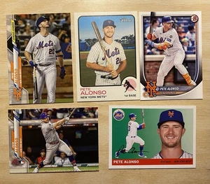 (Lote de 5) Tarjetas de béisbol Pete Alonso Topps Archives Heritage Bowman - Imagen 1 de 2