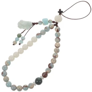 Shoushan Stone Lanyard Miss Anti-loss Hand Wrist Strap Phone Beaded - Afbeelding 1 van 12