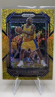 2022-23 Panini Prizm Shaquille O’Neal Gold Sparkle 8/24 (Kobe) Foto 1 de 2