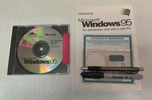 Microsoft Windows 95 version originale installer CD ROM avec authenticité OEM - Photo 1/1