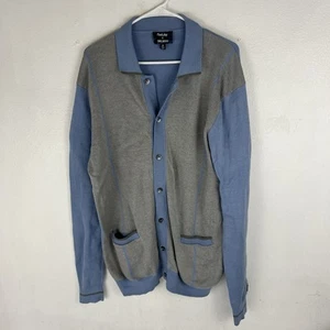 FootJoy Todd Snyder Cardigan Sweater Mens XL Blue Gray Button Up Knit Golf RARE - Picture 1 of 5