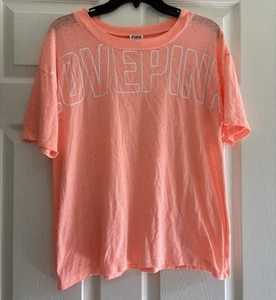 CAMISETA VICTORIA'S SECRET ROSA OVERSIZE CAMISETA - MELOCOTÓN - EXTRA PEQUEÑA XS - Imagen 1 de 4