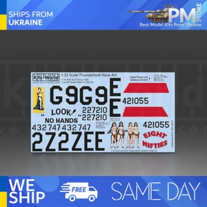 Kits World KW132031 1/32 Decal P-47D Thunderbolt Look NO Hands / Eight Nifties - Picture 1 of 4