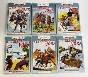 SERGENTE YORK A COLORI 1/6 COMPLETO - CARTONATI - NUOVO ED. MERCURY - Foto 1 di 4