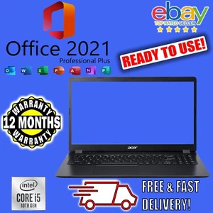 Acer Aspire 17.3" Inch i5 10th WIN10 MS Office 8GB RAM 1TB SSD EXCELLENT Laptop - Picture 1 of 9