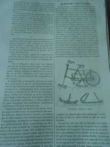 Un Vélocipède à Neige et à Glace Gravure Print 1893 - Imagen 1 de 1