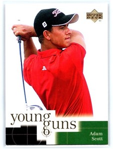 2001 Upper Deck Golf Card #70 Adam Scott Young Guns PGA Tour