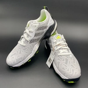 Zapatos de golf Adidas Codechaos 25 sin clavos para hombre blancos negros limón lúcido IF3268 - Imagen 1 de 10