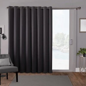 Exclusive Home Satin Köper gewebt Raum Verdunkelung breiter Vorhang einzeln, 100"x84" - Bild 1 von 5