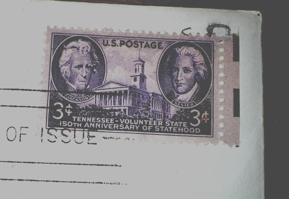 1946 FIRST DAY COVER 3 CENT-TENNESSEE STATEHOOD-Nashville - Image 1 of 4