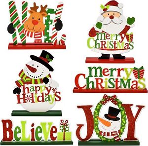Elegant Christmas Decorations for Dinner Party Coffee 6 PCS Table Centerpiece