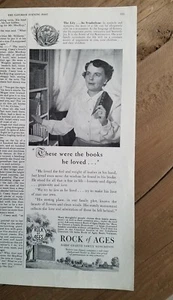 1952 Rock of Ages Barre Vt granite burial monuments books he loved ad - Picture 1 of 1