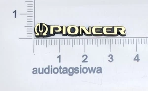 Pioneer Equipment Badge Logo GOLD Incised Acrylic SMALL 36mm x 6mm - Picture 1 of 5