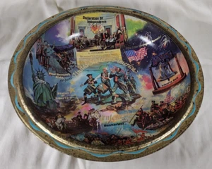 Vintage Metal Bowl USA MAGA Historic Washington Plate Liberty Bunker 12 inch - Picture 1 of 11