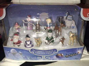 The Ultimate Figurine Christmas Set 12 Figurines Ruldolph Brand -  50 Glowing - Picture 1 of 12