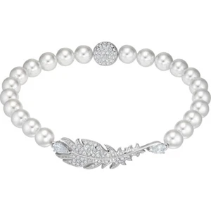 Swarovski Nice Bracelet 5512380 Rhodium-Plated White Crystal New! NO BOX - Picture 1 of 3