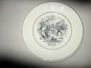 SARREGUEMINES FEBRUARY French Faience Calendar Plate SALE PRICED! - Picture 1 of 6