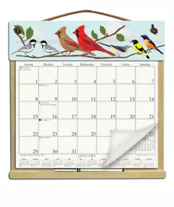 WILD BIRDS CALENDAR HOLDER - REFILLABLE EVERY YEAR! - Picture 1 of 1