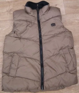 NEXT BOYS 7 YEARS 122CM GOLD PUFFA GILET VEST BODYWARMER FLEECE LINED JACKET - Picture 1 of 3