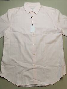 PAUL SMITH Mens Size 17" Soho Fit SC Tailored Pink Shirt NEW Artist Stripe Italy