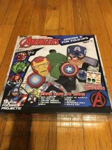 MARVEL AVENGERS ORIGAMI Y divertidos plegables-9 proyectos divertidos incluye pegatinas mayores de 7 años - Imagen 1 de 7