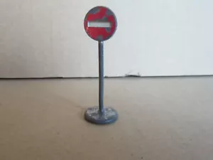 560B Vintage DINKY 771 Frankreich Warndreieck Stadt Schild Verbot Leuchtfeuer - Bild 1 von 3