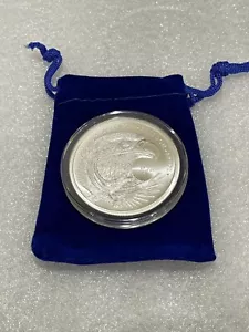 2oz Double Eagle Flag IN GOD WE TRUST .999 FINE SILVER ROUND BULLION CAPSULE - Picture 1 of 3