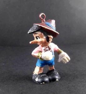 Disney's Pinocchio Pvc Rubber Mini Figure 1960s Argentina Handpainted Vtg Toy - Picture 1 of 5
