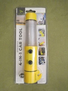 Travelon 4-In-1 Emergency Car Tool, Yellow, Needs 2 AA Batteries Not Included - Picture 1 of 10
